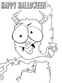 Happy 
Halloween - Coloring Card