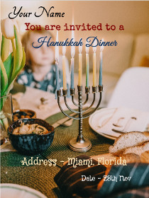 Hanukkah Invitation