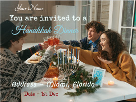 Hanukkah Invitation