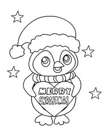 Merry Christmas - Coloring Card