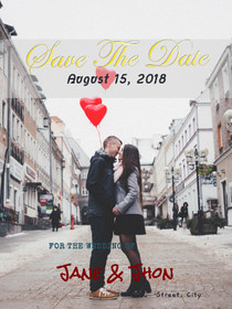 Save the date for Wedding