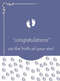 Congratulations on the Birth of Your Son