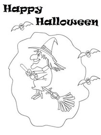 Happy 
Halloween - Coloring Card