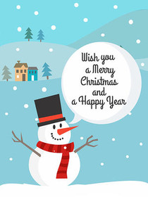Wish You a Merry Christmas & a Happy New Year