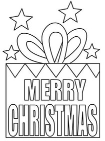 Merry Christmas - Coloring Card
