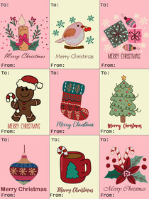 Cute Christmas gift tags! We can write to our friends and family.
