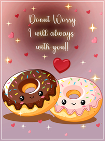 Sweeten their day with this adorable donut Valentine!