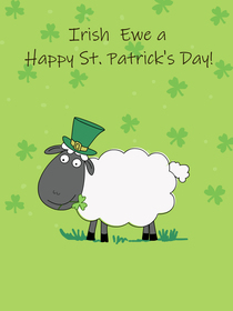 Happy St Patrick's Day - Irish Ewe