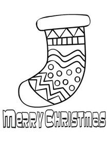 Merry Christmas - Coloring Card