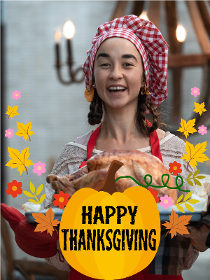 Happy Thanksgiving - Thanksgiving Photocard