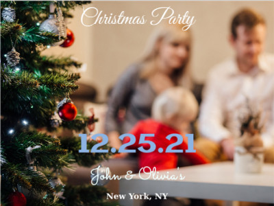 Christmas Party Invitation - Christmas Photocard