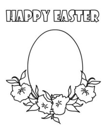 Easter Coloring Card