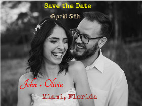 Save the date for Wedding