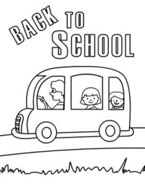 Back to School Coloring Card
