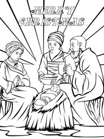 Merry Christmas - Coloring Card