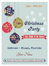 Christmas Party - Eat, Drink and Be Merry - Join Us for Christmas Dinner