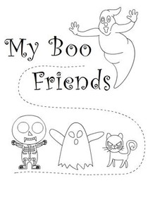 My Boo Friends - Coloring Card