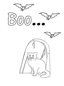 Boo... - Coloring Card