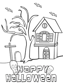 Happy Halloween - Coloring Card