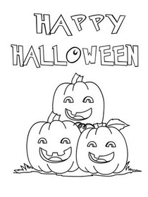 Happy 
Halloween - Coloring Card