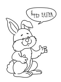 Easter Coloring Card