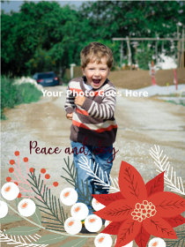 Peace and Joy - Christmas Photocard