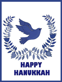 Happy Hanukkah - Celebrate the Festival of Lights with this beautiful Hanukkah card