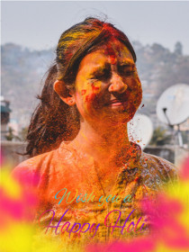 Happy Holi Photocard