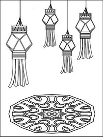 Happy 
Diwali - Coloring Card