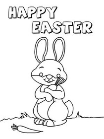 Easter Coloring Card