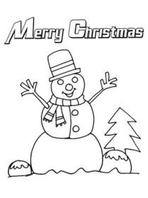 Merry Christmas - Coloring Card