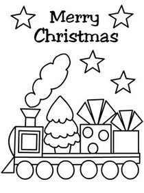Merry Christmas - Coloring Card