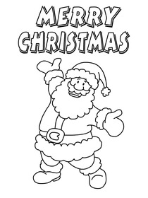 Fun Christmas coloring card for kids to get creative with. Perfect for holiday, classroom activities