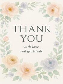 Thank you with Love and Gratitude