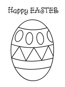 Easter Coloring Card 2