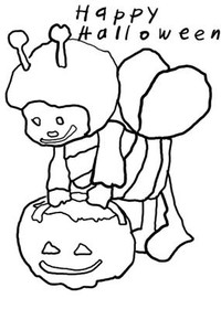 Happy 
Halloween - Coloring Card
