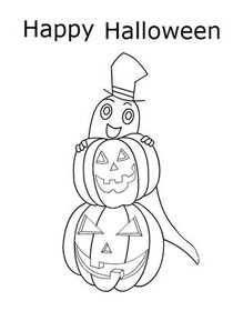 Happy 
Halloween - Coloring Card