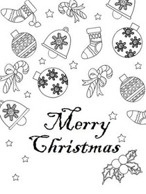 Merry Christmas - Coloring Card