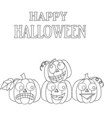 Happy 
Halloween - Coloring Card