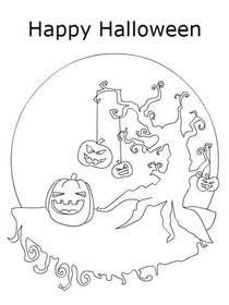 Happy 
Halloween - Coloring Card