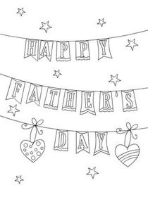 Happy Father's Day - Coloring Card