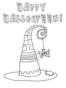 Happy Halloween! - Coloring Card