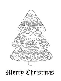Merry Christmas - Coloring Card