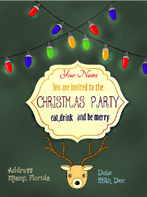 You are Invited to the Christmas Party - Eat, Drink and Be Merry