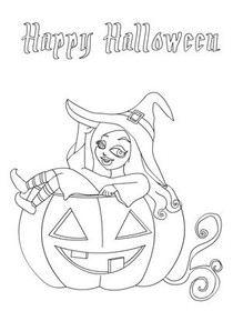 Happy 
Halloween - Coloring Card