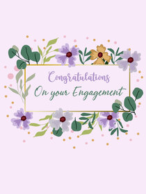 Congratulations on Your Engagement! Elegant #engagement #card