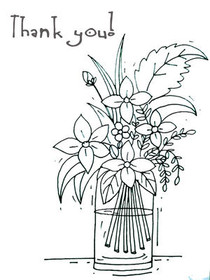 Thank You - Coloring Card