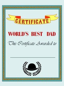 World's Best Dad Certificate