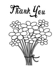 Thank You - Coloring Card