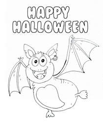 Happy 
Halloween - Coloring Card